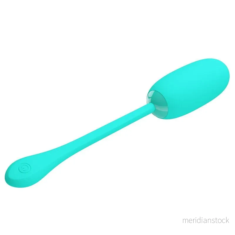 PRETTY LOVE - JULIUS WATERPROOF-RECHARGEABLE VIBRATING EGG AQUA GREEN - Bild 2