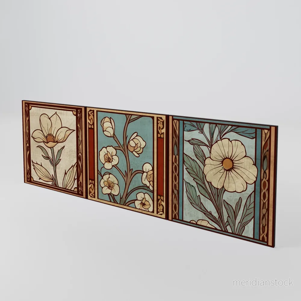 TIMELESS FLORA Luckset med 3 dörrar till sideboard - Bild 3