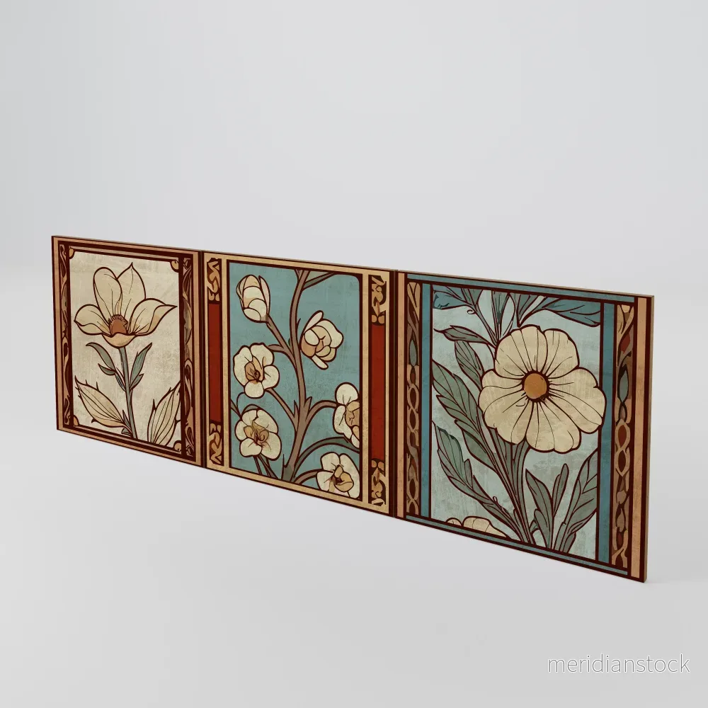 TIMELESS FLORA Luckset med 3 dörrar till sideboard TIMELESS FLORA Luckset med 3 dörrar till sideboard