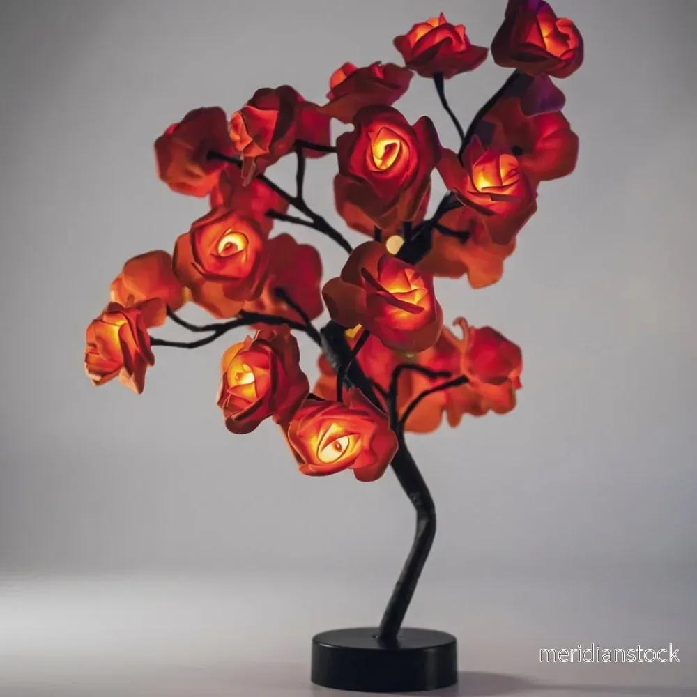 Handgjord blommig ljusskulptur - Glowbloom - Bild 2