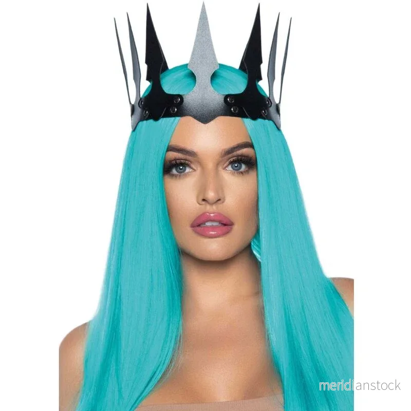 LEG AVENUE - SYNTHETIC LEATHER MALEFICENT CROWN WITH STUDS BLACK - Bild 2