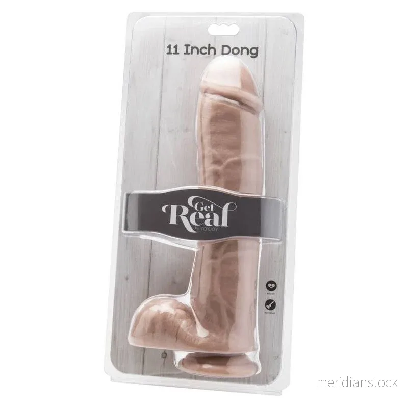 GET REAL - DILDO 28 CM WITH BALLS SKIN - Bild 2
