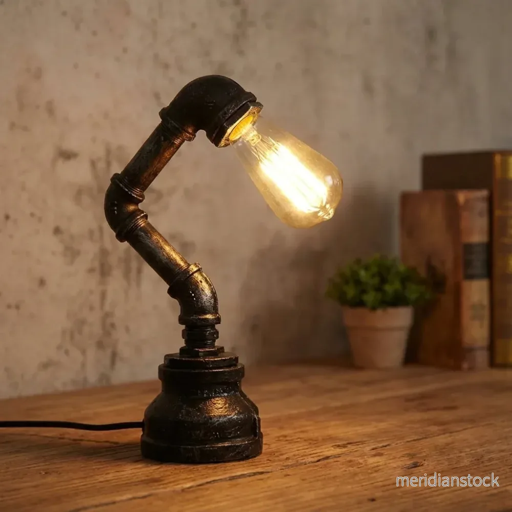 Industrinspirerad bordslampa - Streamori