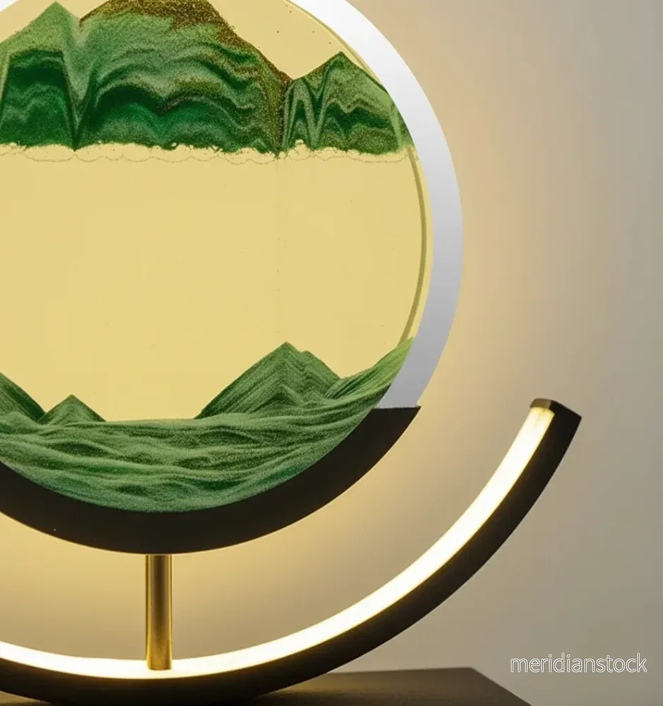 Unikt landskap i en sandlampa - SerenityLamp - Bild 3
