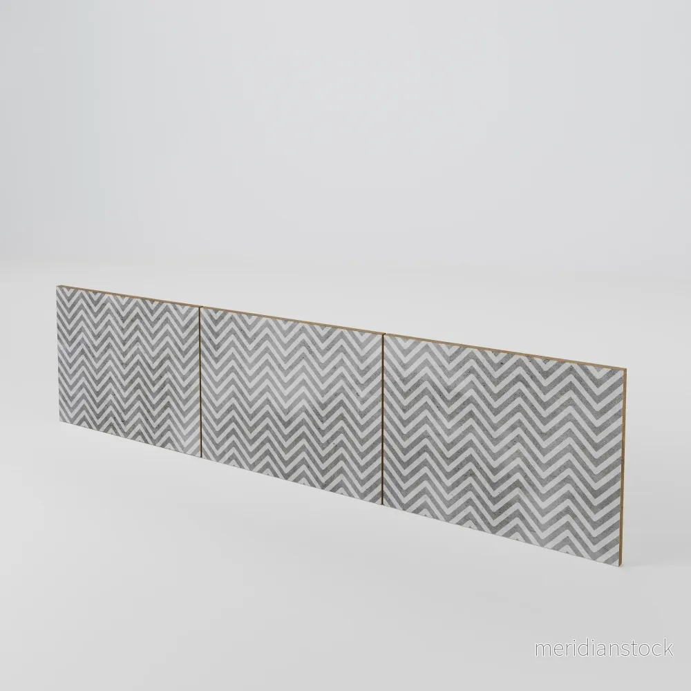 CONCRETE ZIG ZAG Luckset med 3 dörrar till TV-bänk CONCRETE ZIG ZAG Luckset med 3 dörrar till TV-bänk