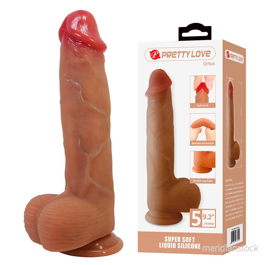 PRETTY LOVE - ORTON REALISTIC DILDO WITH SUCTION CUP 23.5 CM -Ø- 4.9 CM - Bild 2