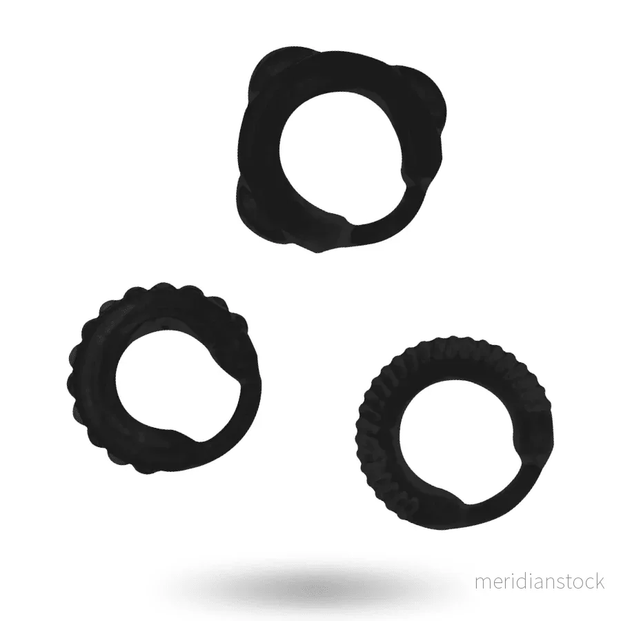 ADDICTED TOYS - C-RING SET BLACK