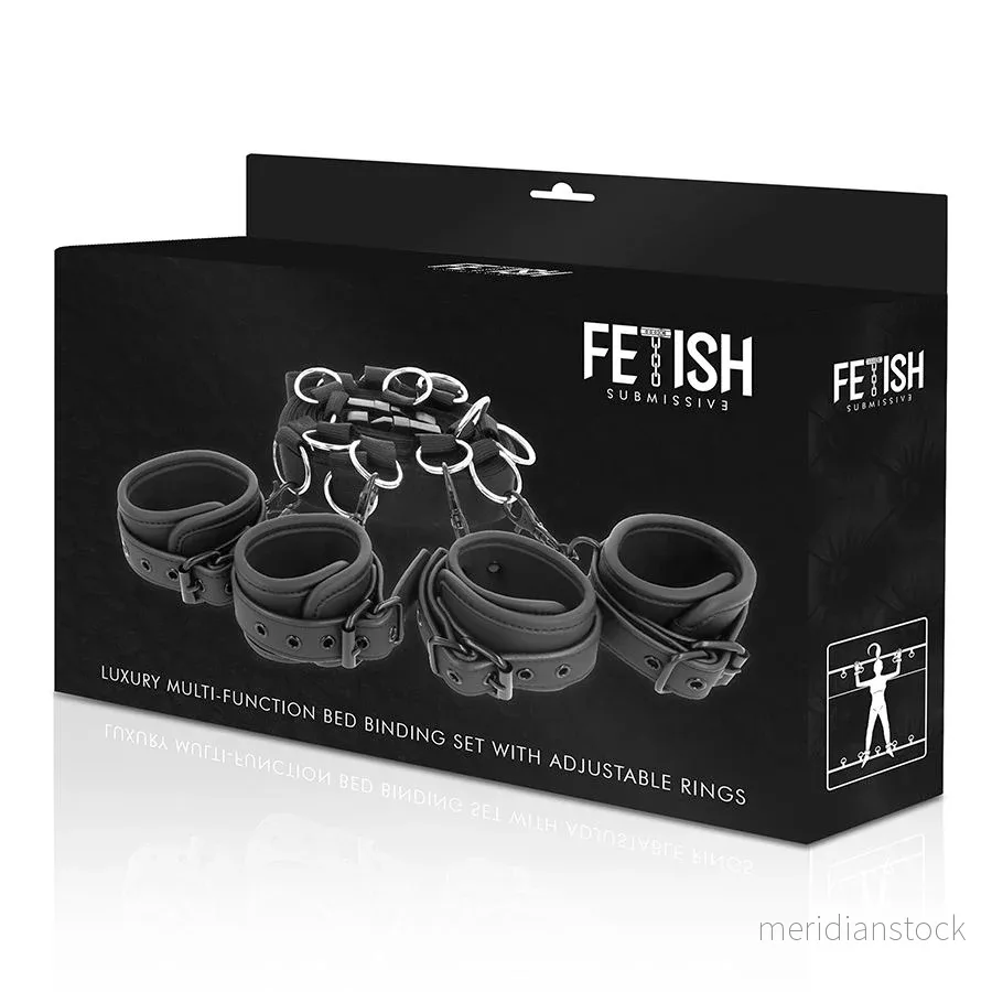 FETISH SUBMISSIVE - LUXURY BED TIES SET WITH NOPRENE LINING - Bild 3