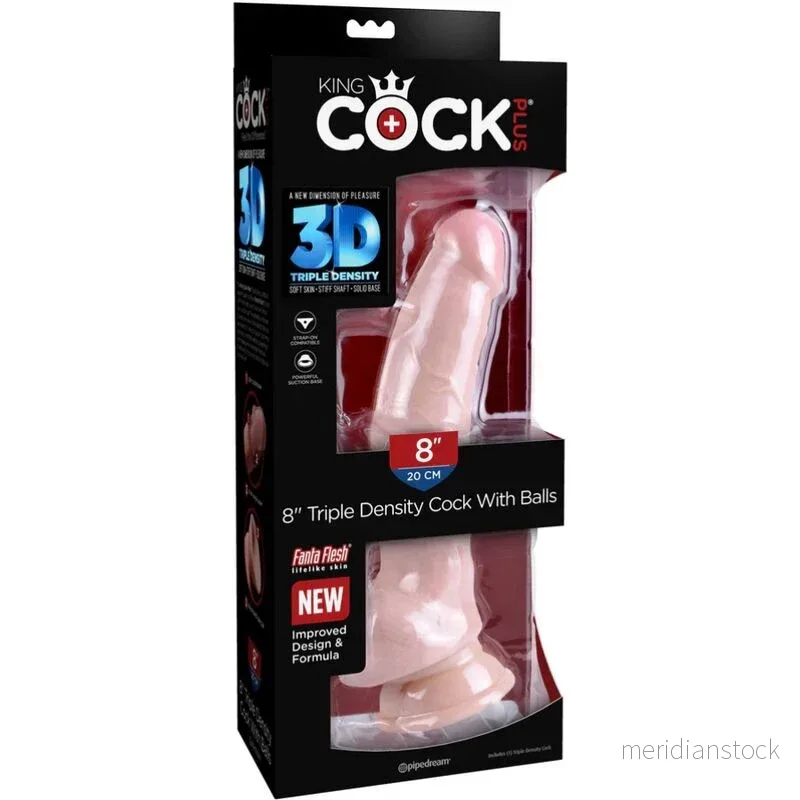 KING COCK - TRIPLE DENSITY DILDO 18.4 CM