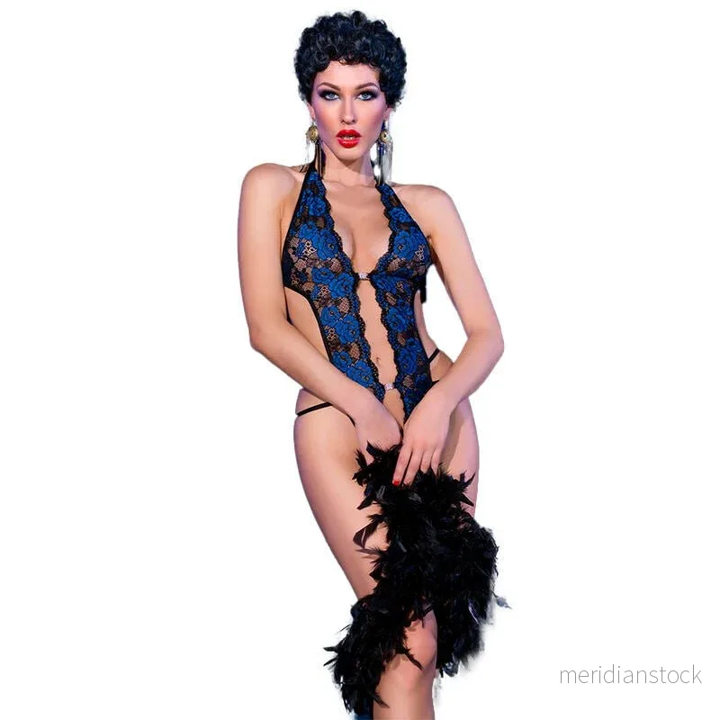 CHILIROSE - CR 4479 BODYSUIT CROTCHLESS BLUE S/M - Bild 3