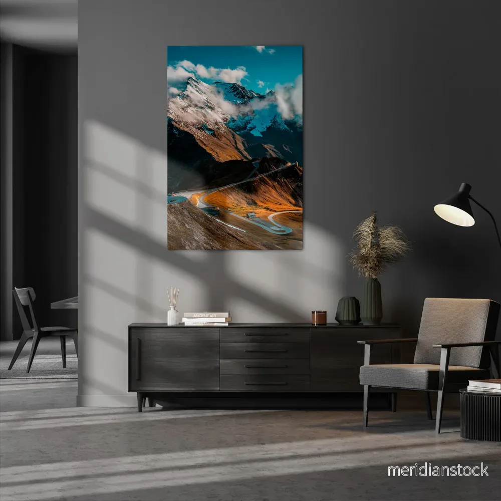 MOUNTAIN SERPENTINE Vertical Canvas Print