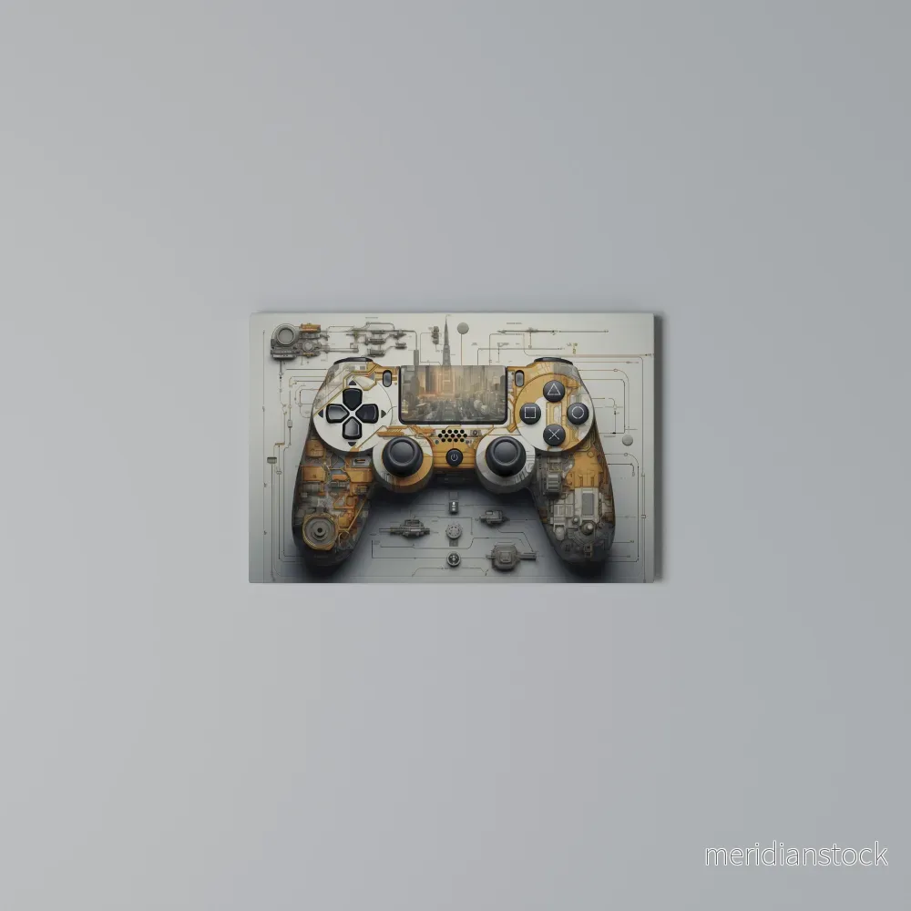 CYBER CHRONICLES PAD Horizontal Canvas Print - Bild 3