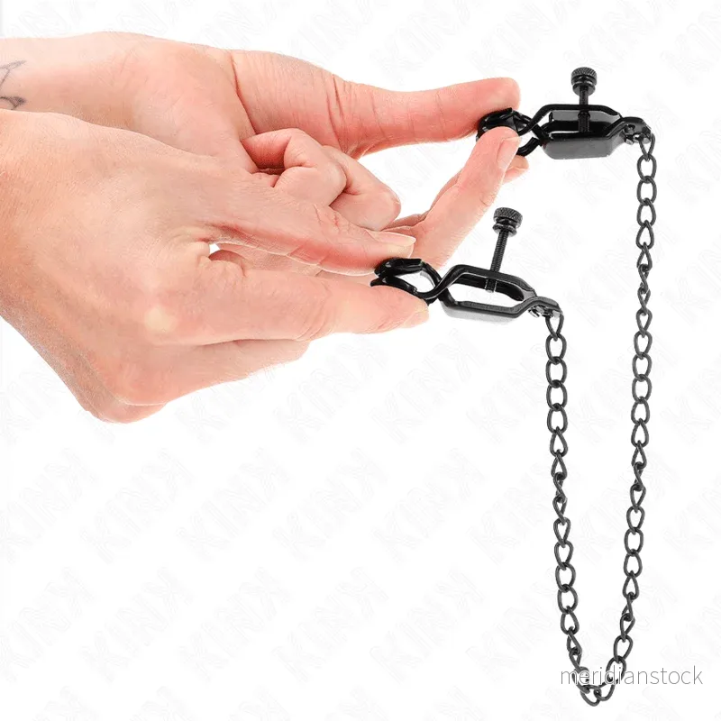 KINK - FLAT CHAIN NIPPLE CLAMPS BLACK 30 CM - Bild 2