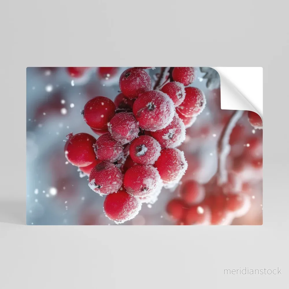 WINTER'S CRIMSON TREASURES Självhäftande Horisontell Poster - Bild 2