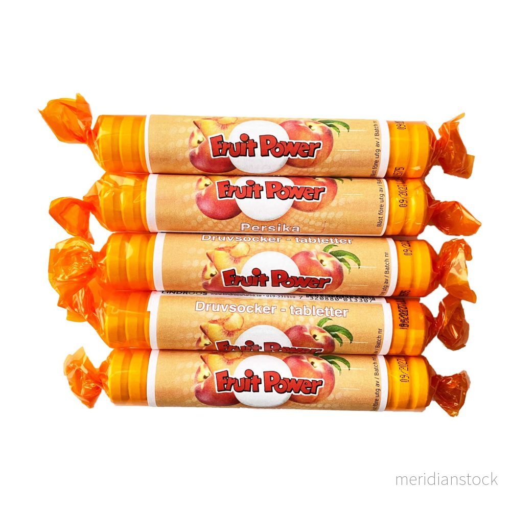 Druvsocker FruitPower Persika 5-pack Druvsocker FruitPower Persika 5-pack