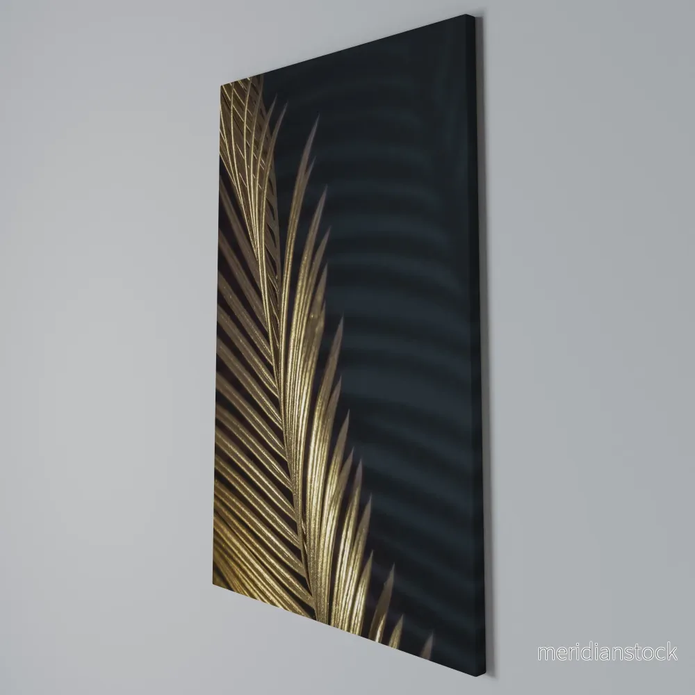 LUXE LEAF DANCE Vertical Canvas Print - Bild 3