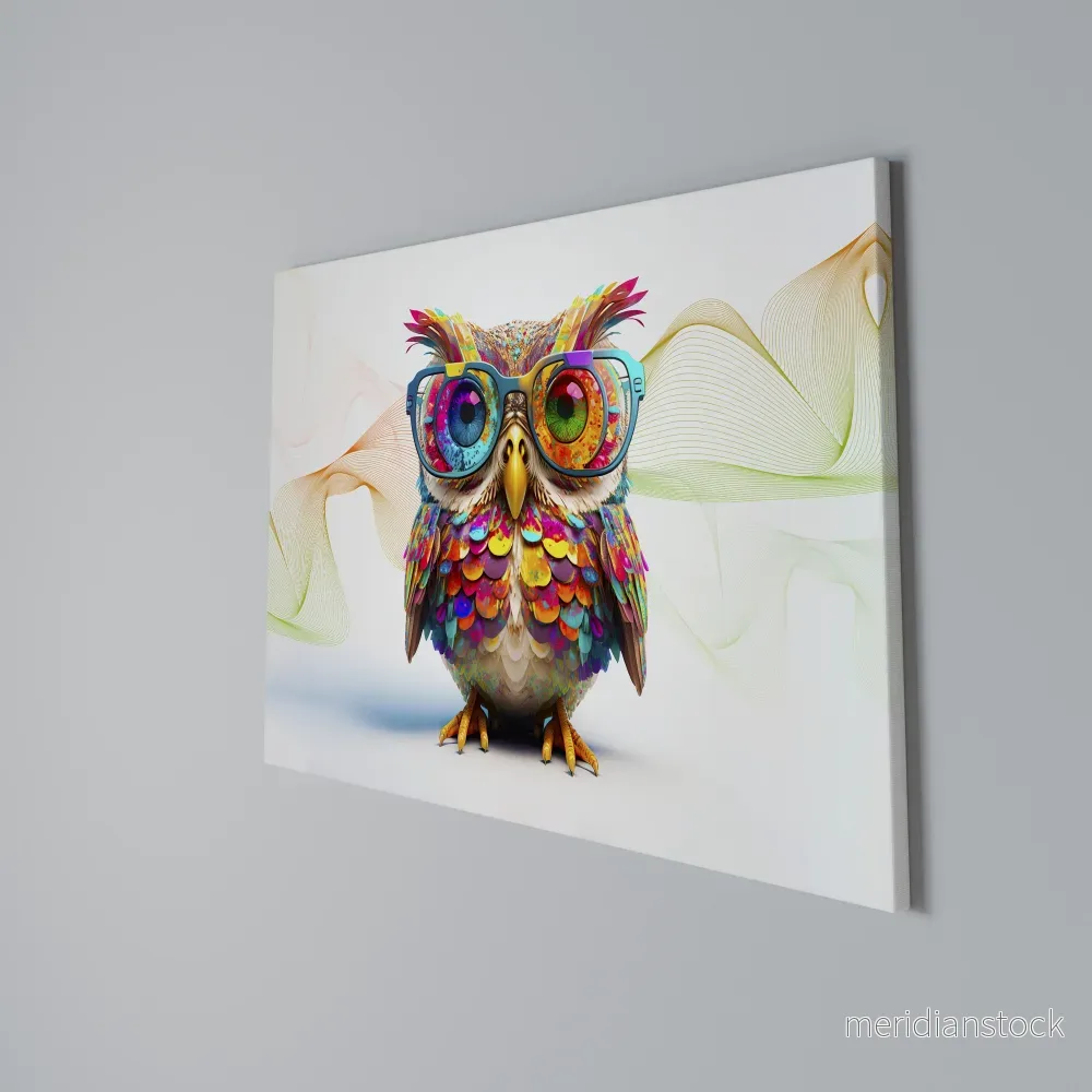 HOOT HOOT Horizontal Canvas Print - Bild 3