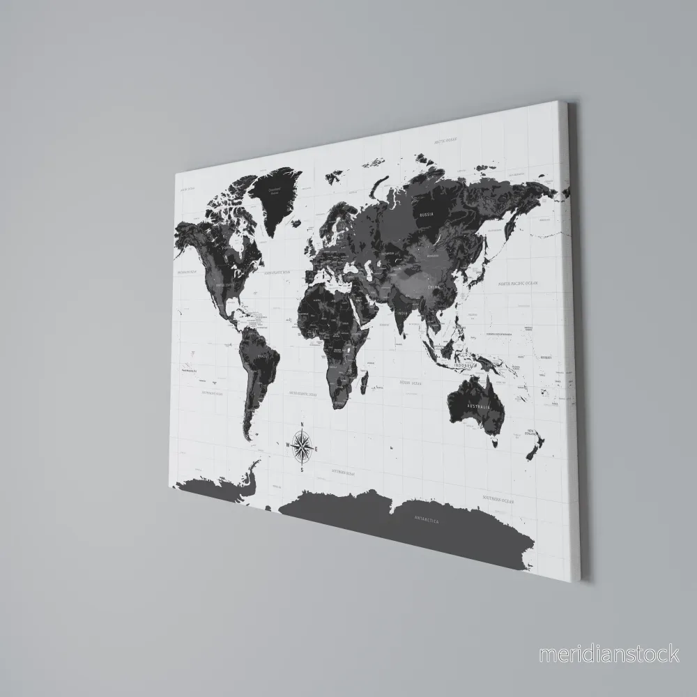 GLOBAL SHADOWS Horizontal Canvas Print - Bild 3