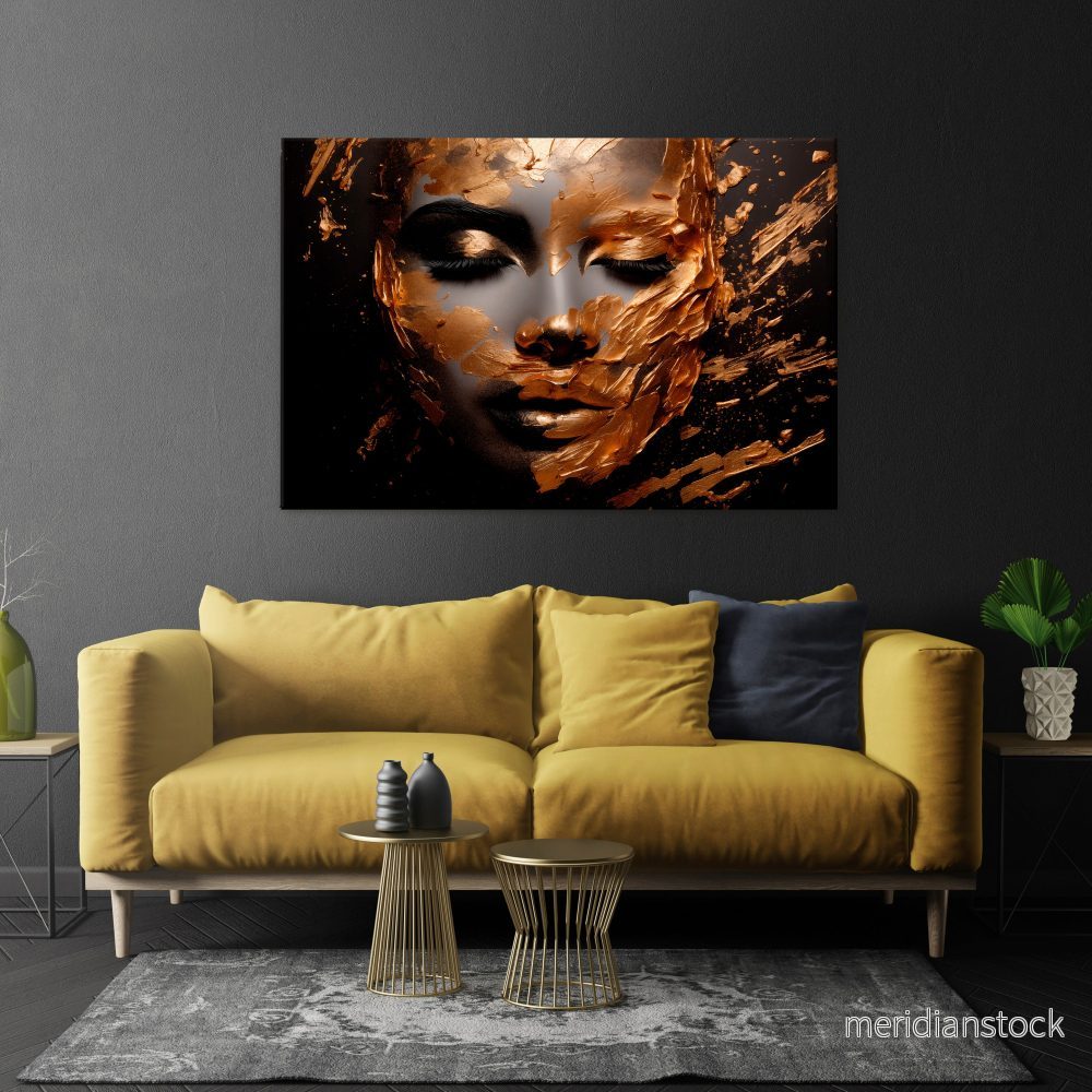 SHIMMERING ELEGANCE Horizontal Canvas Print - Bild 2