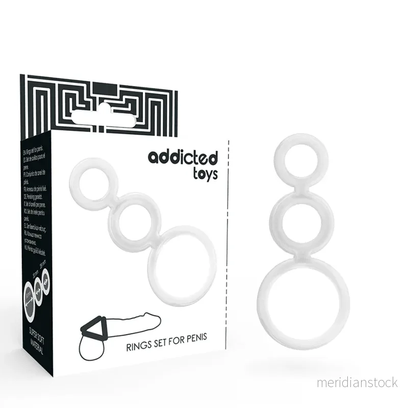 ADDICTED TOYS - RINGS SET FOR PENIS TRANSPARENT - Bild 2