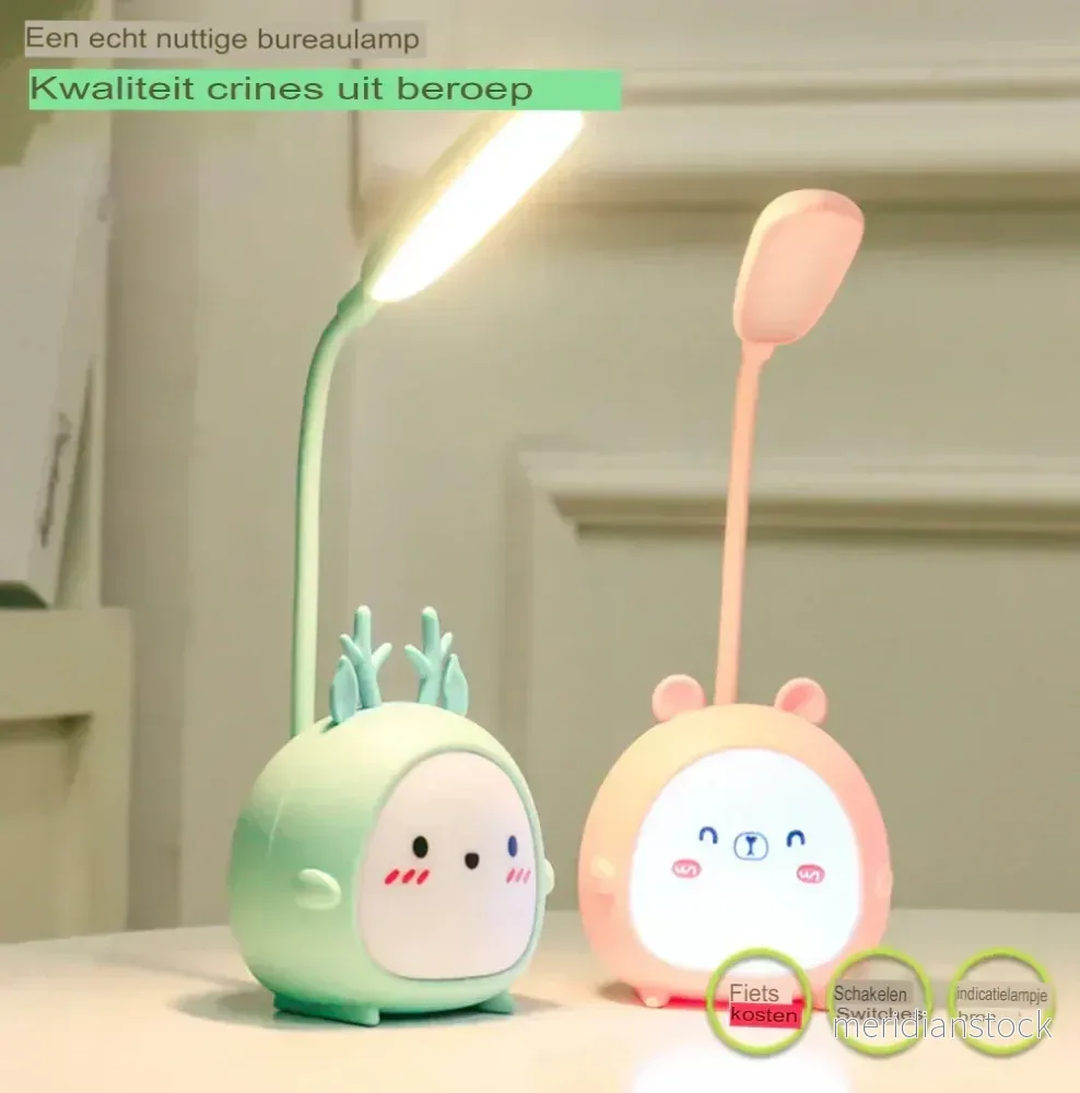 Barnläsarlampa med ögonskydd och USB nattljus - BrightBuddy - Bild 2