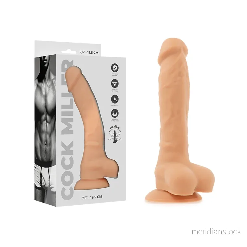 COCK MILLER - DILDO REALISTIC SILICONE DENSITY ARTICULABLE FLESH 19.5 CM - Bild 2