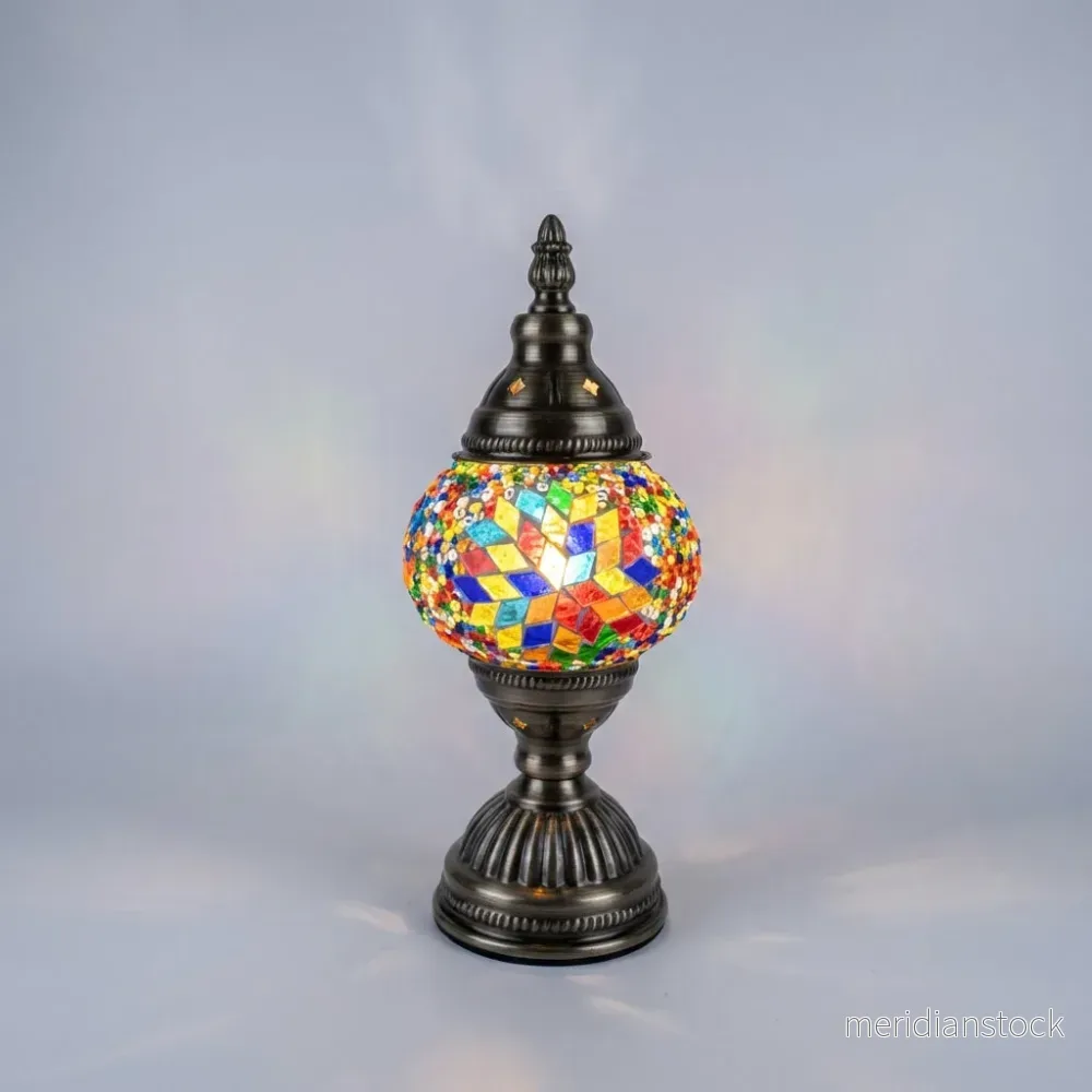 Färgglad mosaikbordslampa - Mosaicara - Bild 2