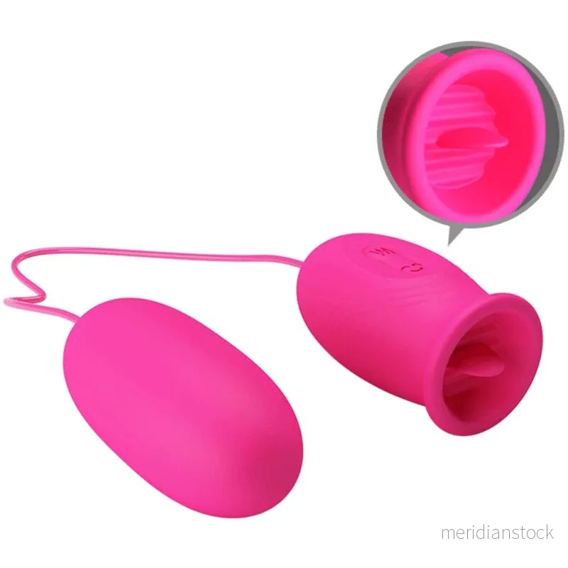 PRETTY LOVE - DAISY VIBRATING EGG + CLITORIS STIMULATING TONGUE PINK - Bild 3