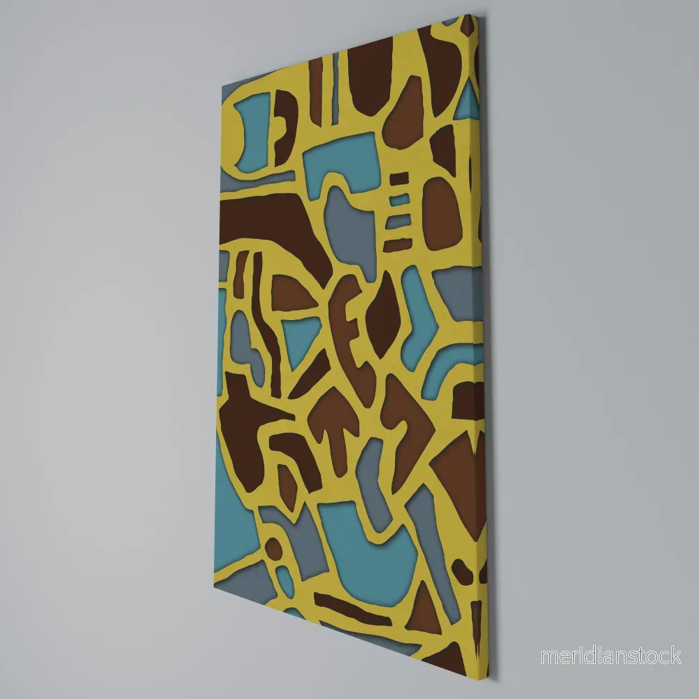 ASSYMETRICAL HARMONY Vertical Canvas Print - Bild 3
