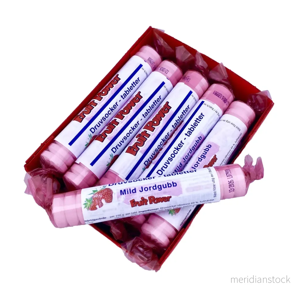 Druvsocker FruitPower Mild jordgubb 15-pack Druvsocker FruitPower Mild jordgubb 15-pack