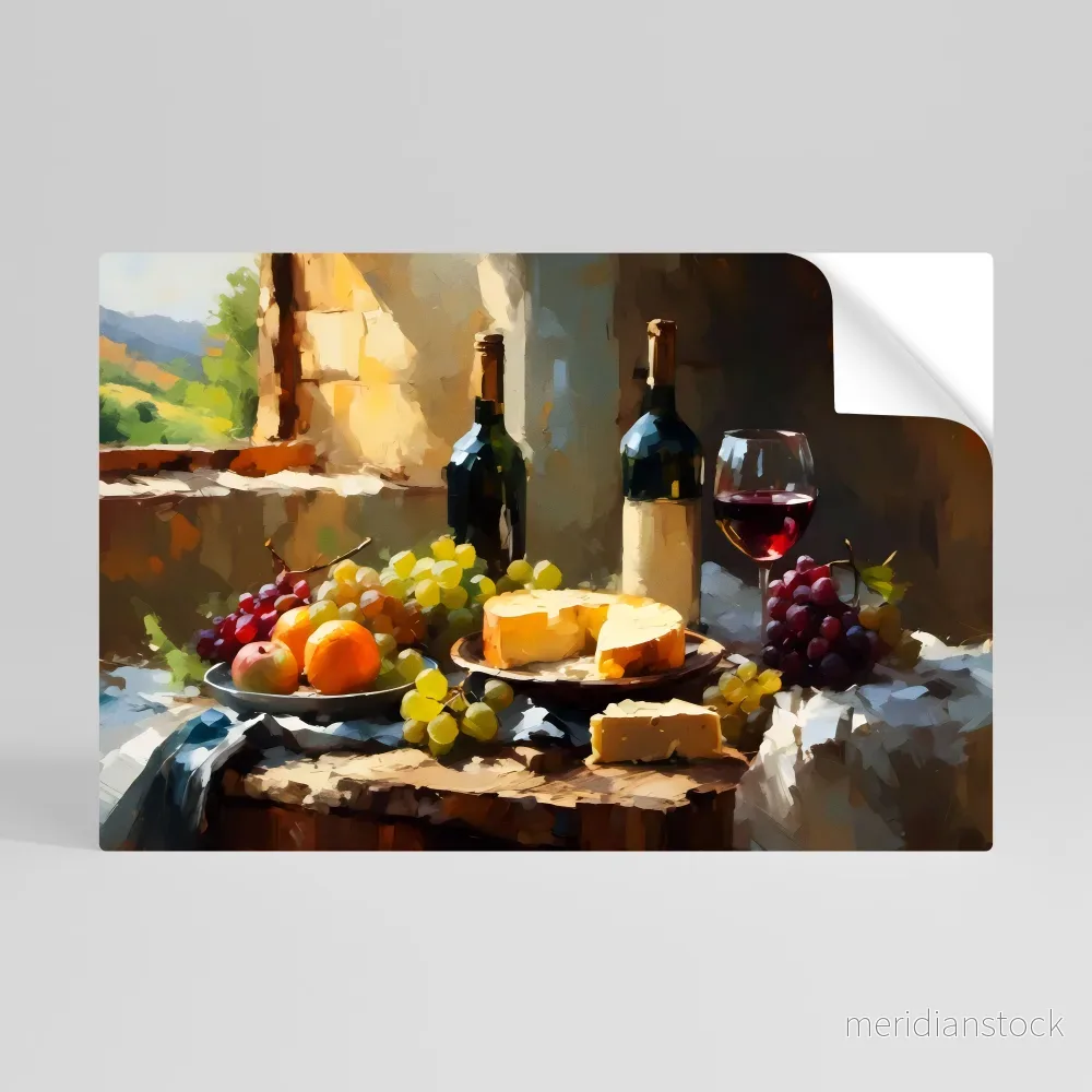 VINTAGE VINEYARD LUXURY Självhäftande Horisontell Poster - Bild 2