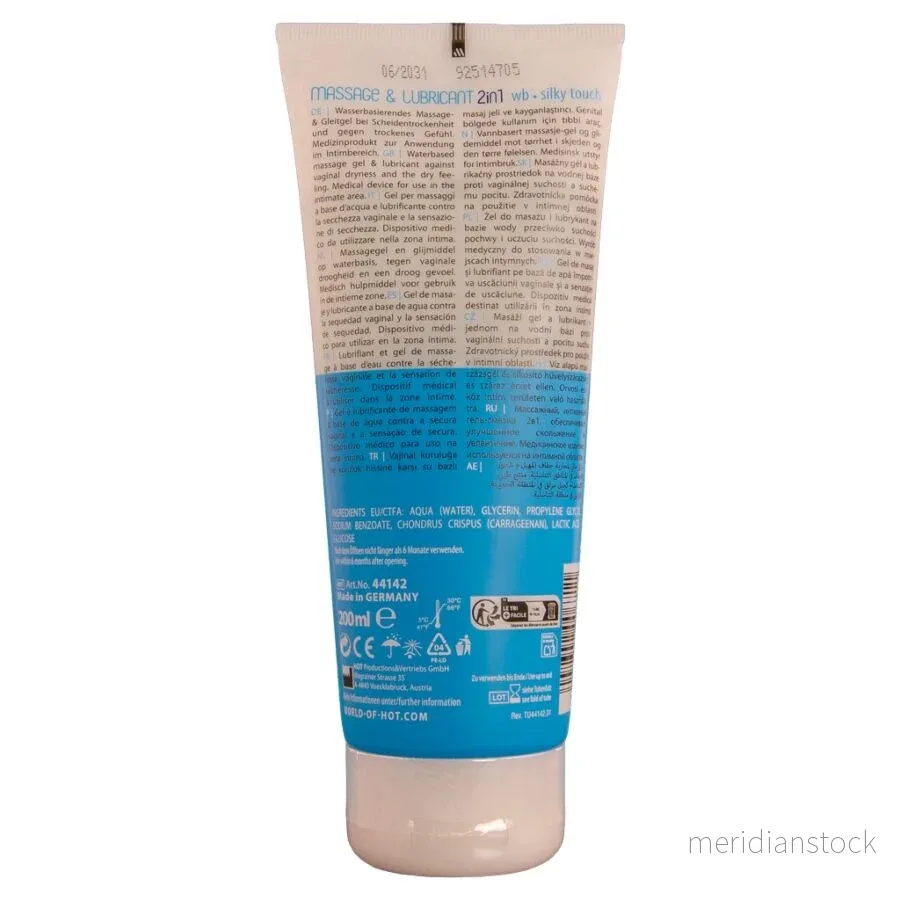 HOT - MASSAGE & GLIDE GEL 2IN1 SILKY TOUCH 200 ML - Bild 2