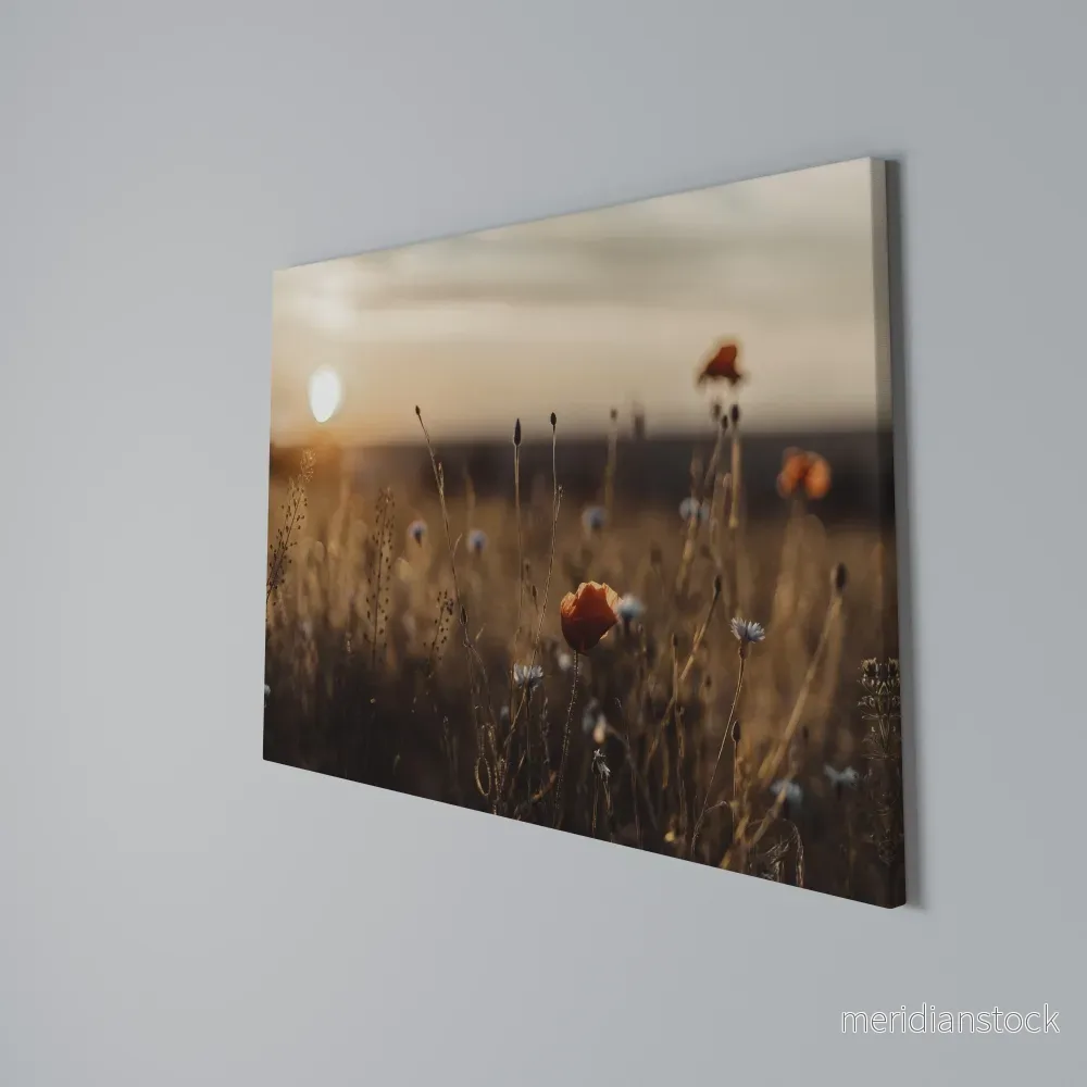 GLOWING MEADOWS AT DUSK Horizontal Canvas Print - Bild 3