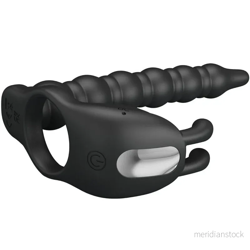 PRETTY LOVE - BLACKNEY PENIS RING WITH BLACK VIBRATOR PLUG - Bild 2