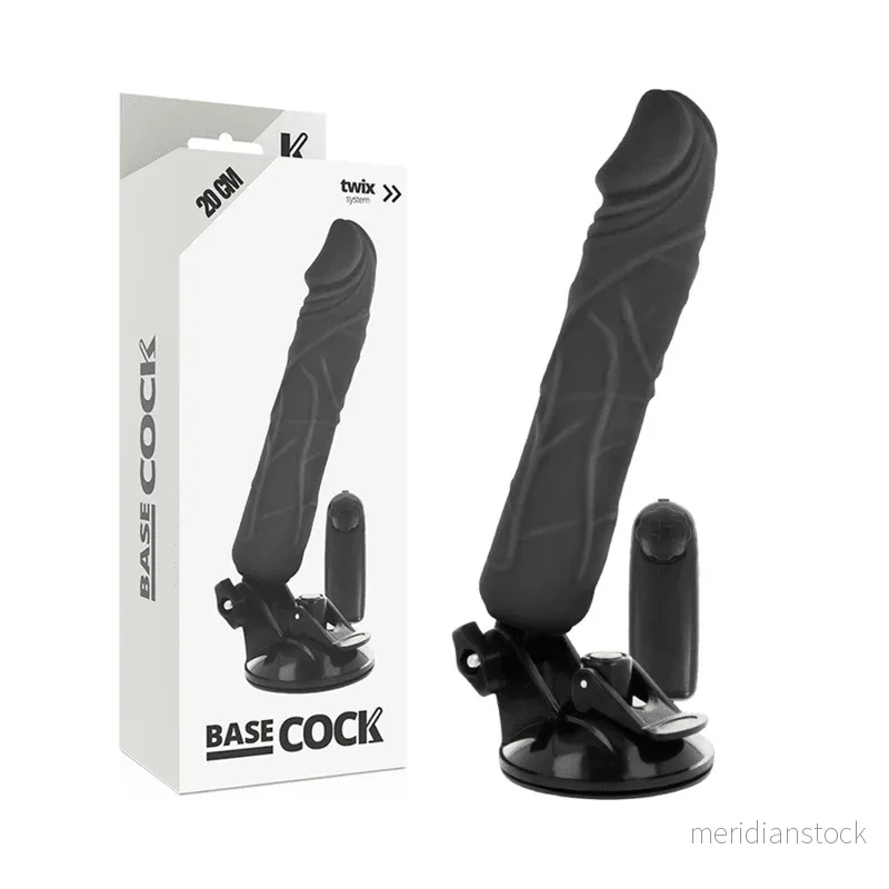 BASECOCK - REALISTIC VIBRATOR REMOTE CONTROL FLESH 20 CM -O- 4 CM - Bild 2