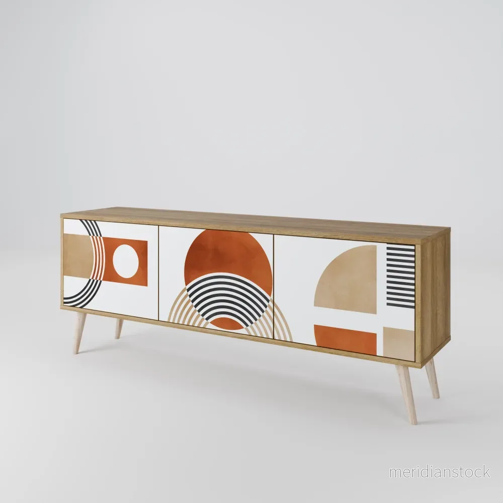 CIRCLE RHYTM TV-bänk med 3 dörrar