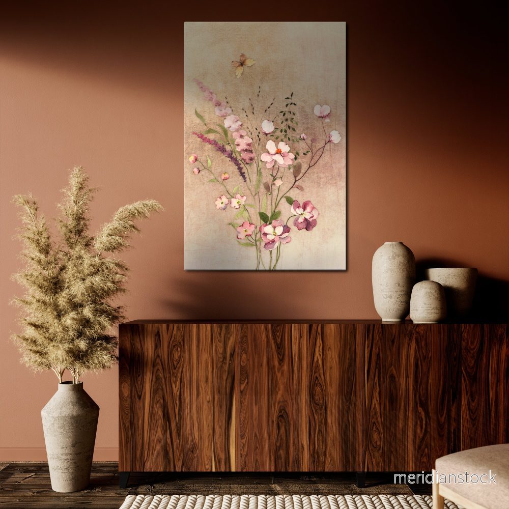 FLOWERED REVERIE Vertical Canvas Print - Bild 2