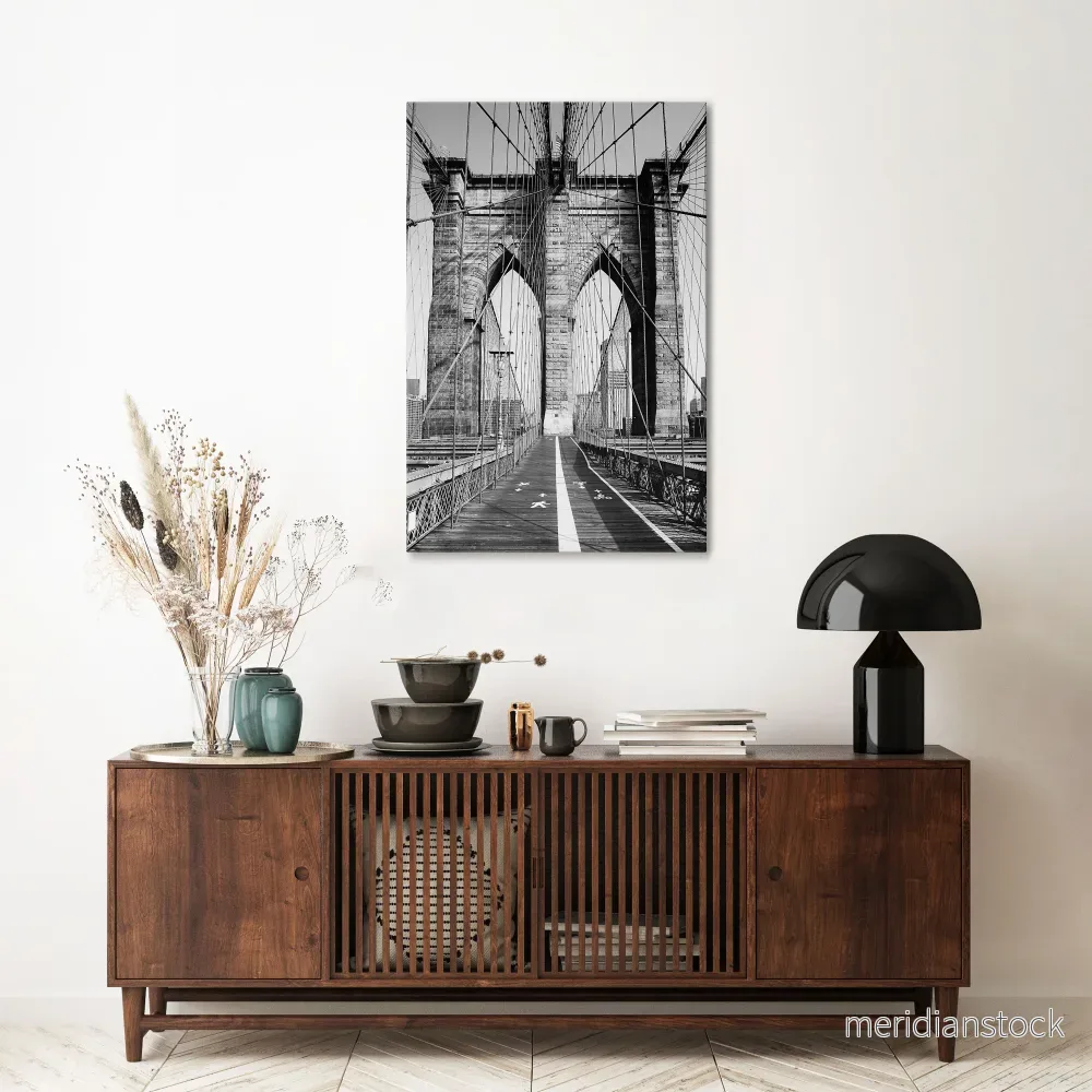 STRINGS OF HISTORY Vertical Canvas Print