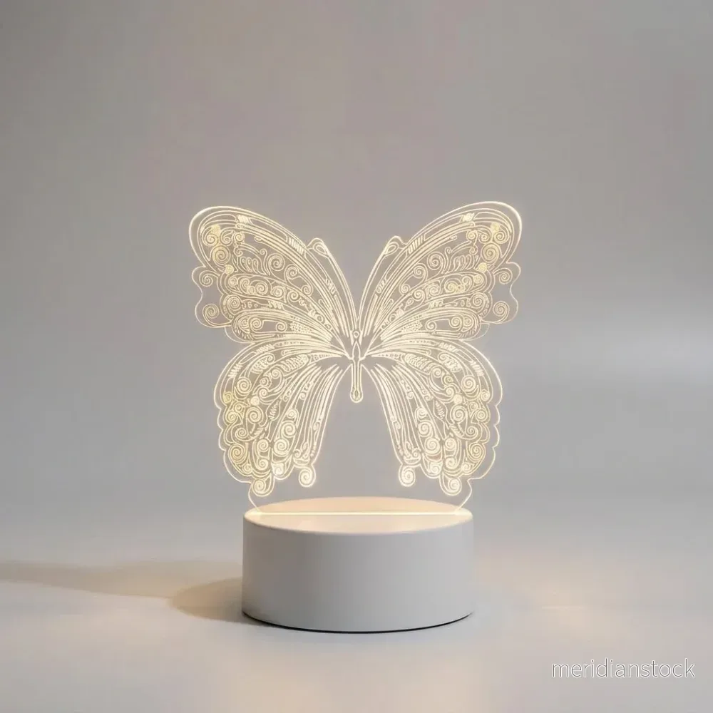 Geometrisk fjärilsbordslampa – Novabutter - Bild 2