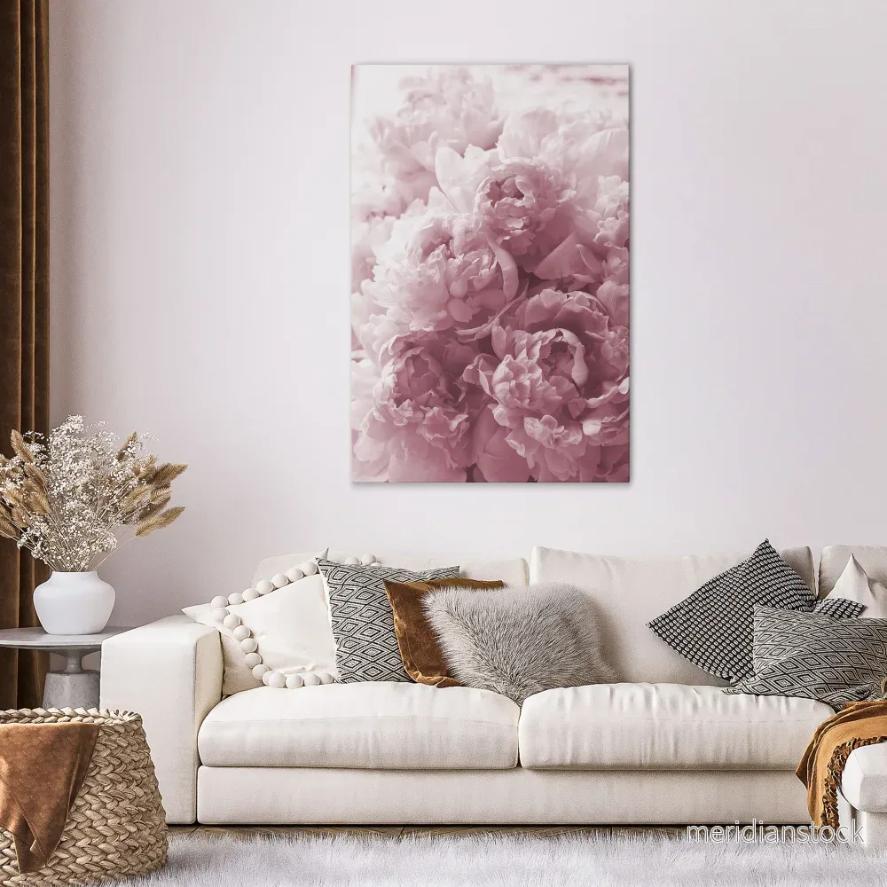 BLUSHED SERENITY Vertical Canvas Print BLUSHED SERENITY Vertical Canvas Print