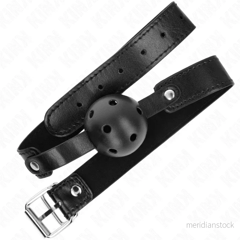 KINK - BLACK BREATHABLE BALL 4.5 CM GAG 65 x 2.5 CM - Bild 2