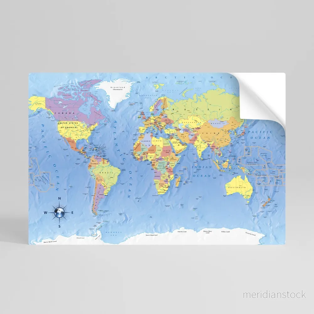 GLOBAL TONES IN GRAY Självhäftande Horisontell Poster GLOBAL TONES IN GRAY Självhäftande Horisontell Poster