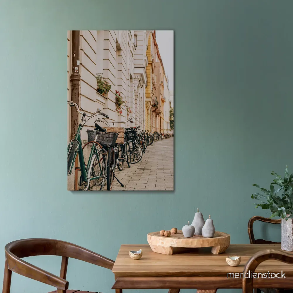 URBAN CYCLE HAVEN Vertical Canvas Print - Bild 2
