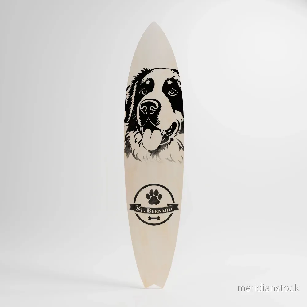 SAINT BERNARD Dekorativ Surfbräda - Bild 3