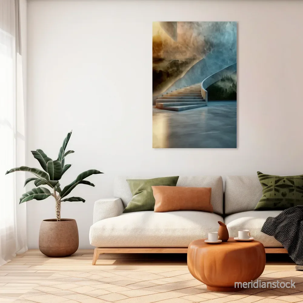 STEPS TO SERENITY Vertical Canvas Print - Bild 2