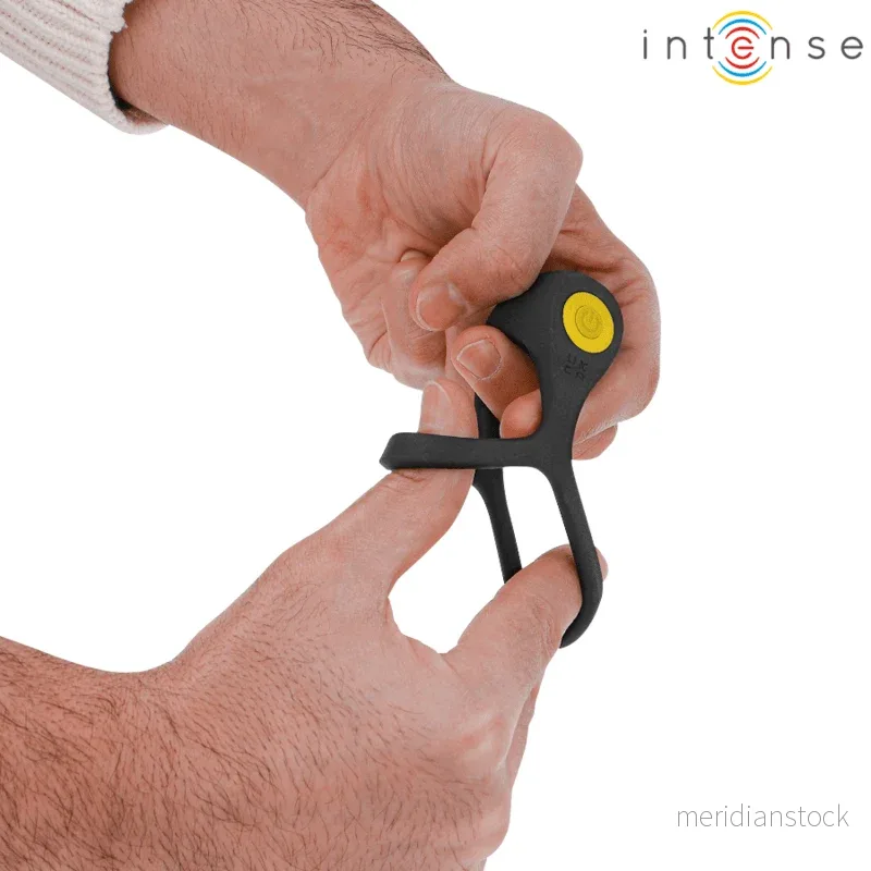 INTENSE - ALEX VIBRATOR DOUBLE PENIS RING 10 VIBRATIONS BLACK - Bild 2