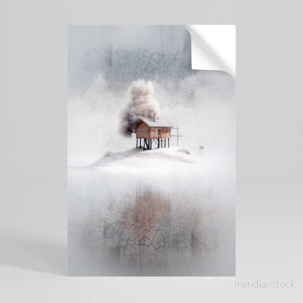 SILENT CABIN Självhäftande Vertikal Poster - Bild 3