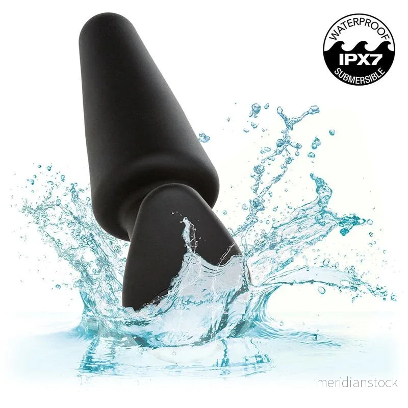 CALEXOTICS - ROCK BOTTOM TAPERED ANAL PLUG 10 VIBRACIONES SILICONE BLACK - Bild 2