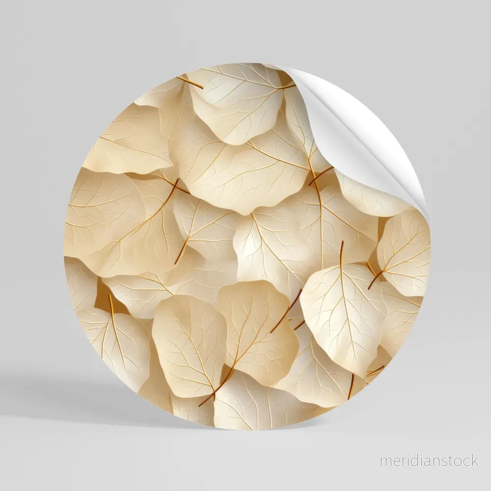 VELLUM LEAF SYMPHONY Rund väggdekal VELLUM LEAF SYMPHONY Rund väggdekal