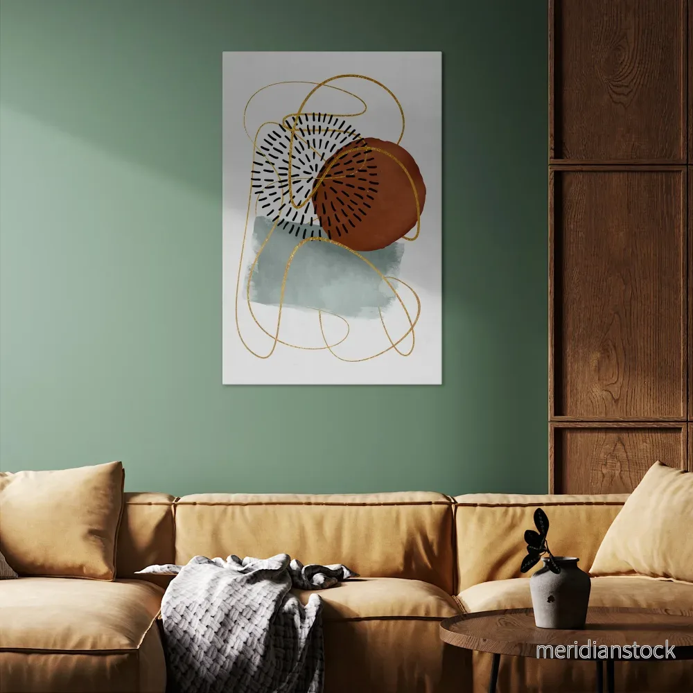 WRAPPED IN SHAPE Vertical Canvas Print - Bild 2